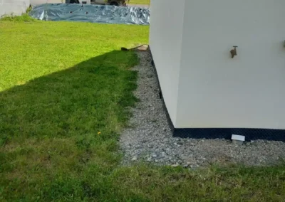 1ère partie du chantier d'aménagement terrassement Tréméven