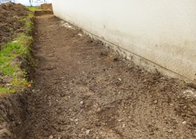 1ère partie du chantier d'aménagement terrassement Tréméven