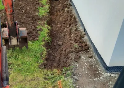 1ère partie du chantier d'aménagement terrassement Tréméven