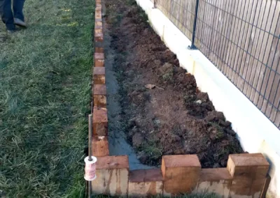 2ème partie chantier aménagement paysagers à Riec-sur-Belon