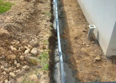 2ème partie du chantier de Tréméven - Pose de plaque d'ardoise