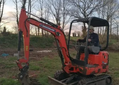 Travaux de mini-pelle