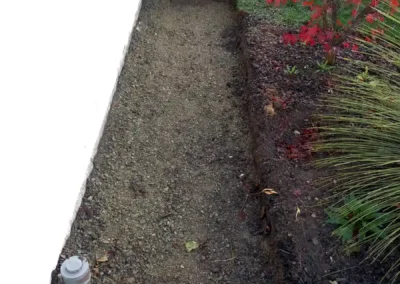 Terrassement des allées avant pour des pavés